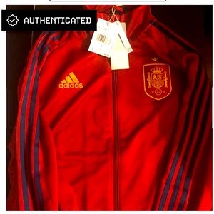 Adidas Spain 3 stripe track jacket ! 💎⚽️🎁